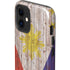 Philippines Flag Dark Wood iPhone 12 Mini Impact Case
